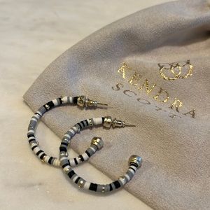Kendra Scott Grey Scale Hoops